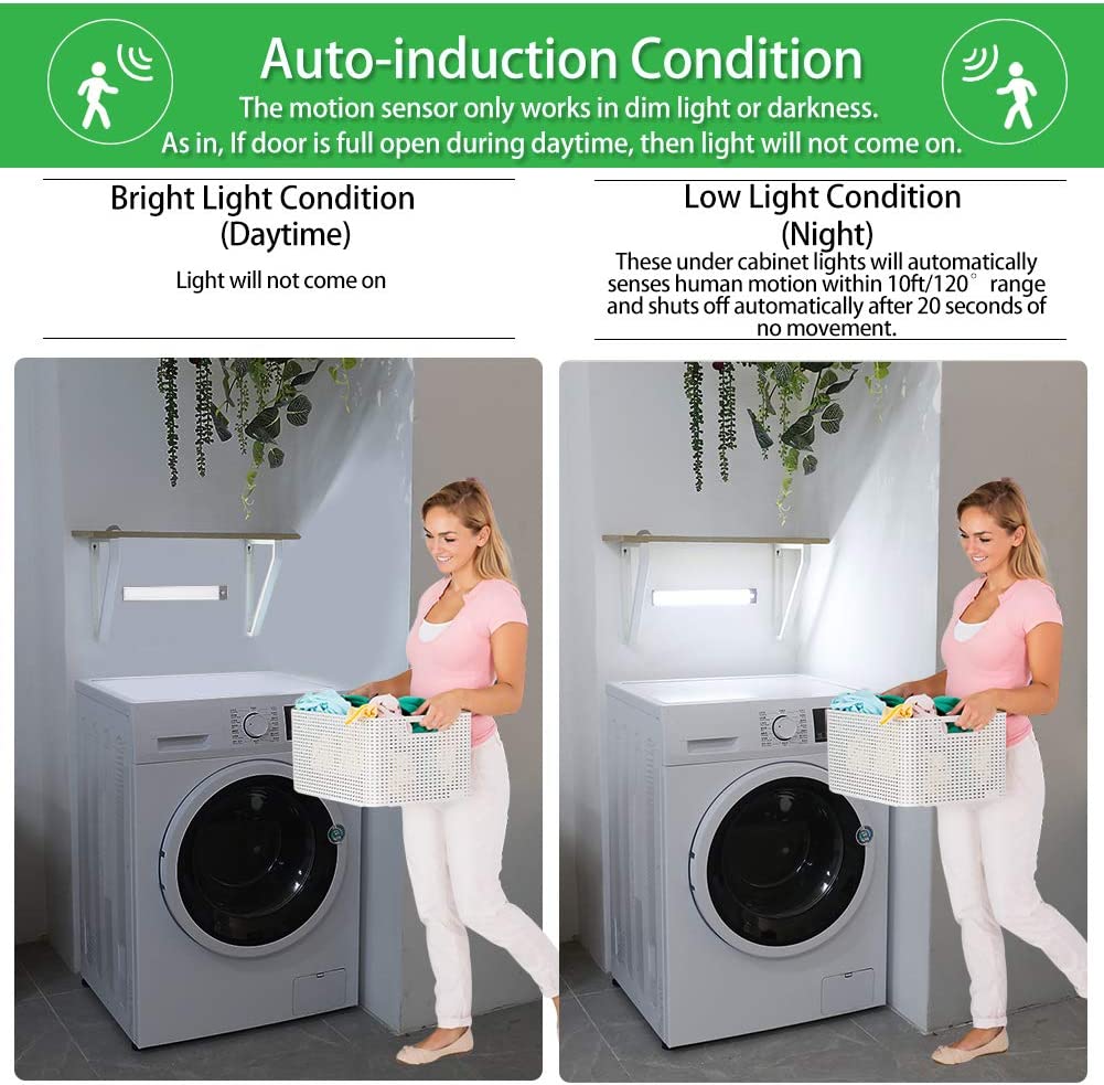 LED Lamp with Motion Sensor, USB Charging, Magnetic Attachment