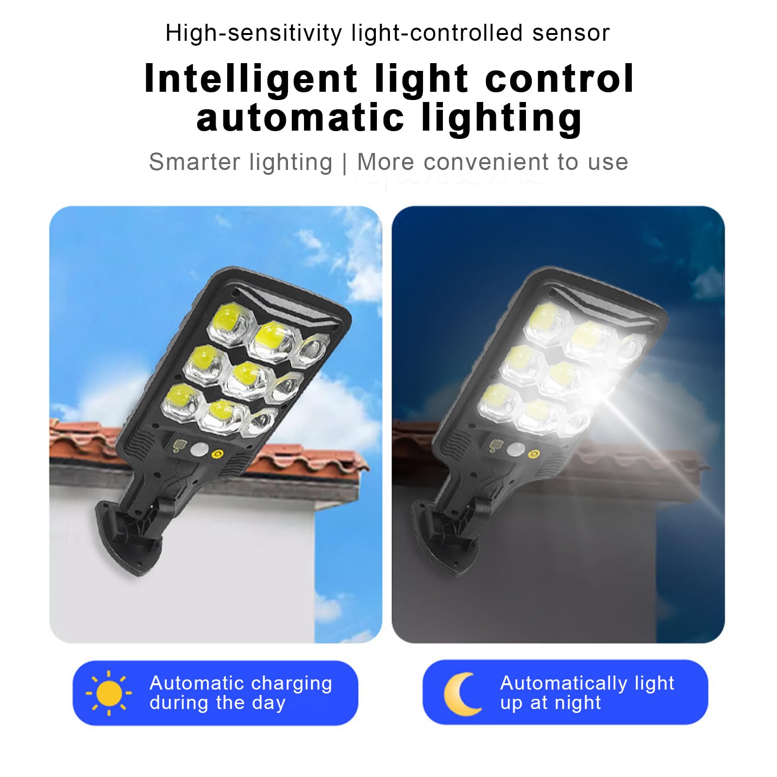 Solar Street Light with Motion Sensor and Remote Control