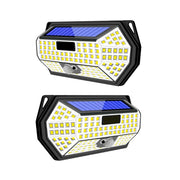 Set of 2 Solar Lights with 148 LEDs, Motion Sensor, 3 Lighting Modes, IP65 Waterproof
