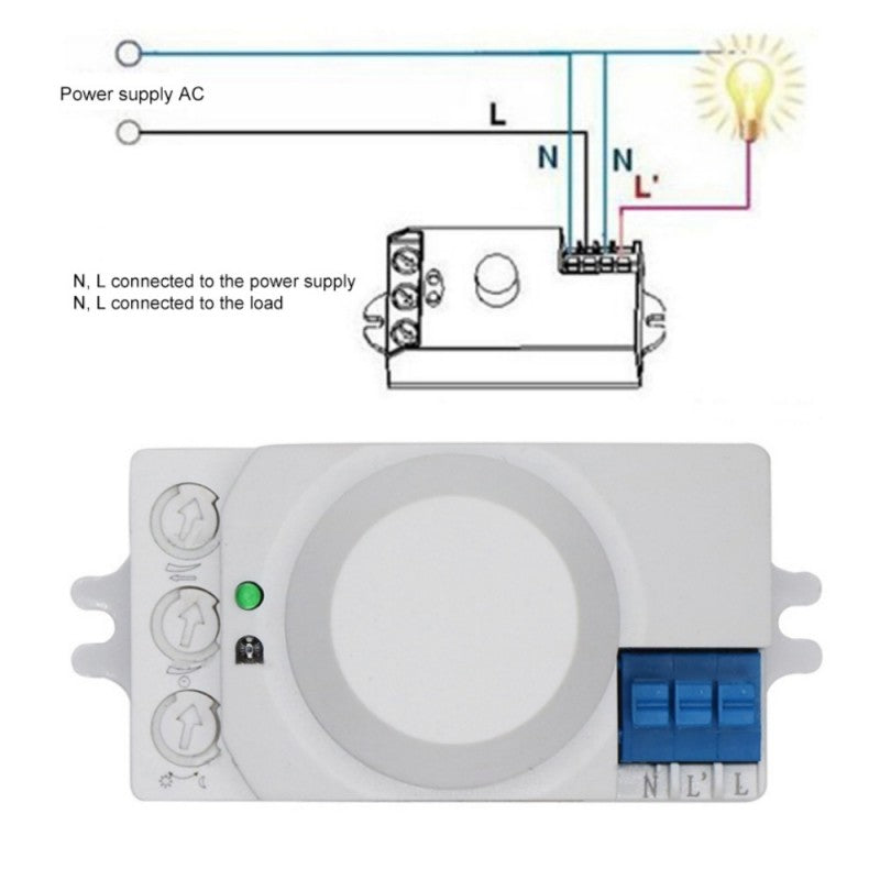 360˚ Microwave Motion Sensor - 1200W
