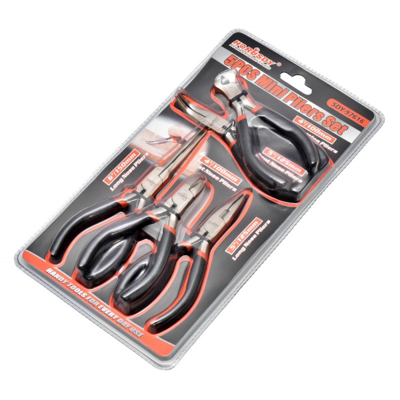 5-Piece Mini Plier Set, SDY-97616