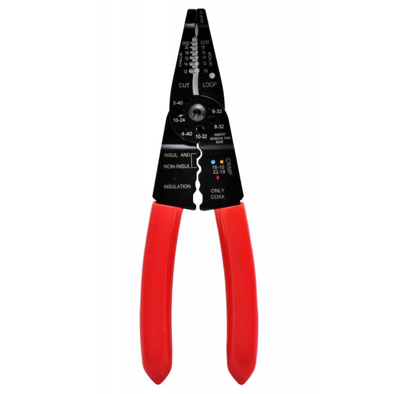 Multifunction Crimping and Stripping Plier Set, with 85 Pcs Electrical Terminals
