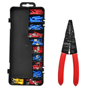Multifunction Crimping and Stripping Plier Set, with 85 Pcs Electrical Terminals