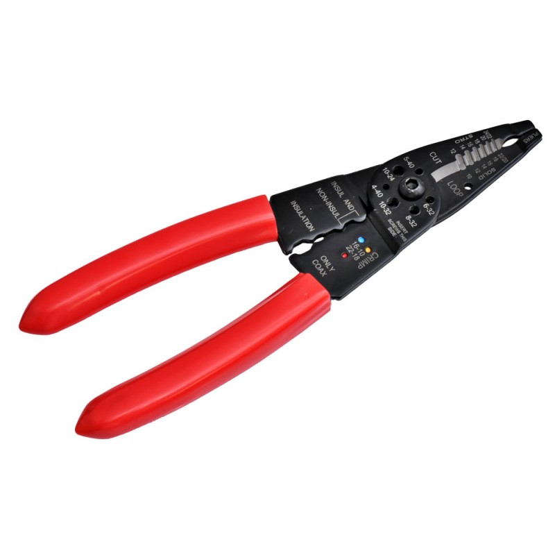 Multifunction Crimping and Stripping Plier Set, with 85 Pcs Electrical Terminals