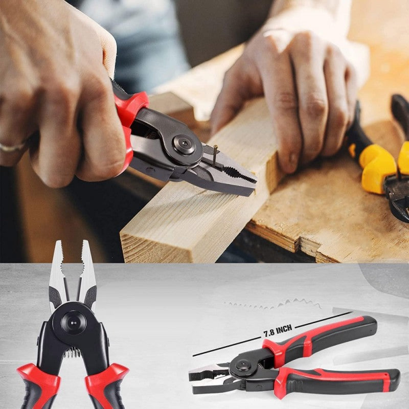 5-in-1 Multifunctional Set - Stripping, Crimping, Pliers, Punching, Shears / SJP-8029