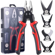 5-in-1 Multifunctional Set - Stripping, Crimping, Pliers, Punching, Shears / SJP-8029