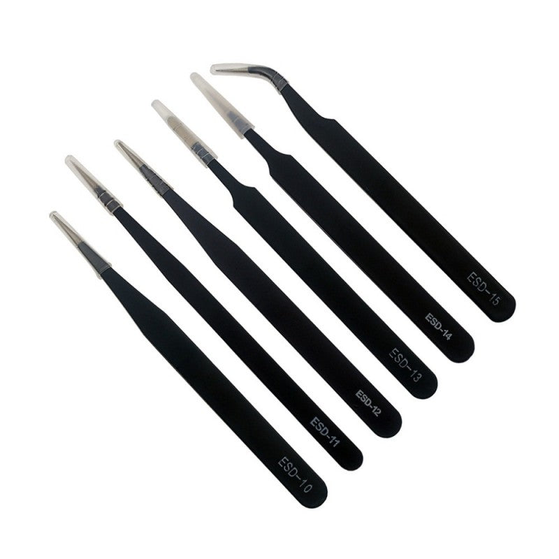 Anti-static ESD Fine Tweezer Set 6pcs