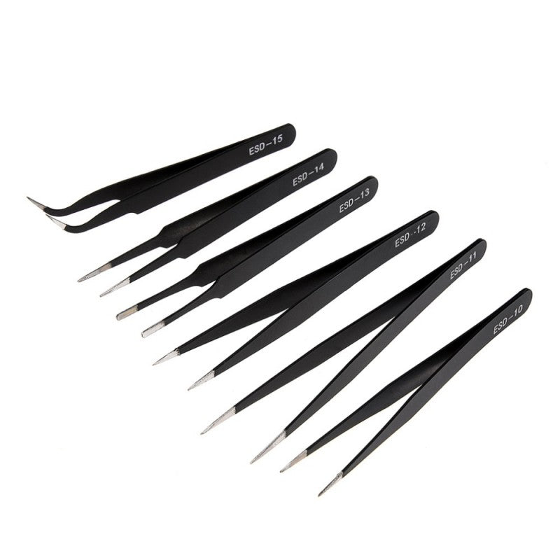 Anti-static ESD Fine Tweezer Set 6pcs
