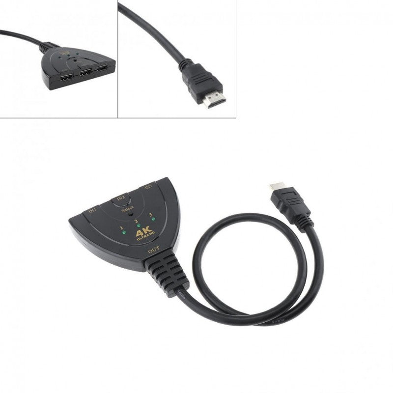 HDMI Switcher 3 IN 1, 4K / 30 cm