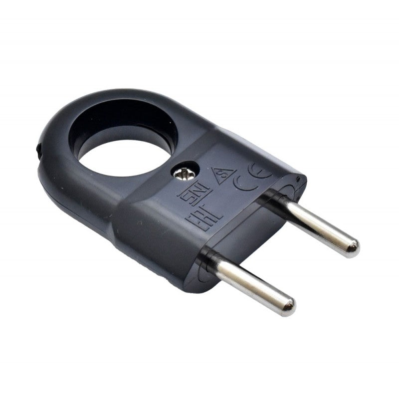 Flat Black Plug with Ring 10A
