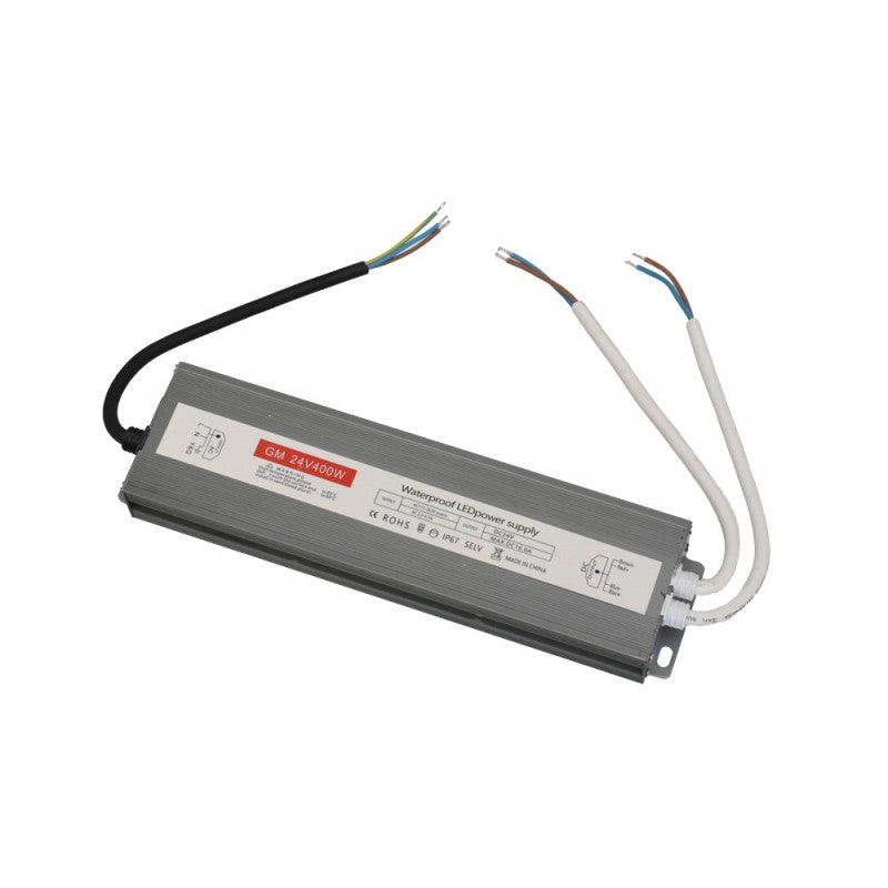 Slim Power Supply, Outdoor, 24V, 400W, 16.6A, IP67