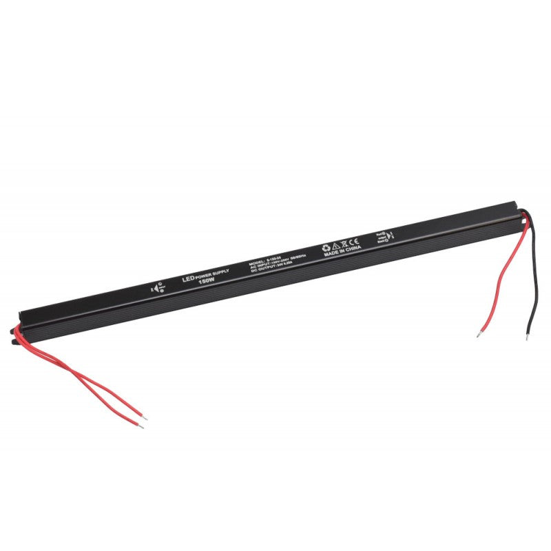 Power Supply, Ultra Slim Black, 24V, 150W, 6.2A, Indoor, IP20