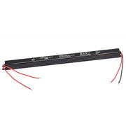 Sursa alimentare ultra slim 60W 24V 2.5A, carcasa aluminiu negru, IP20, cabluri rosu si negru preinstalate