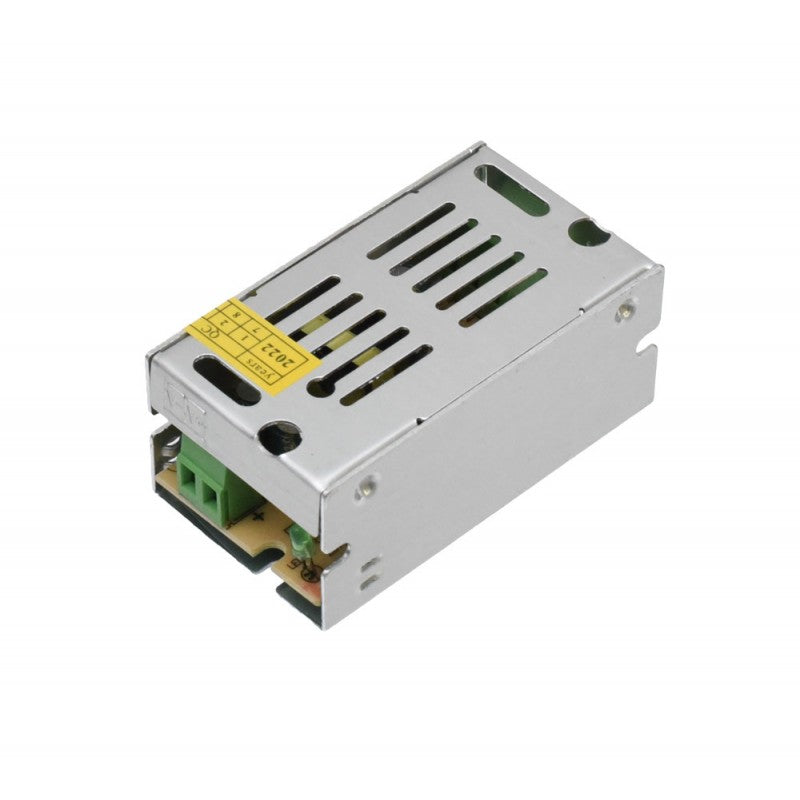 Slim Power Supply, Metal Case, Indoor, 12V, 20W, 1.6A