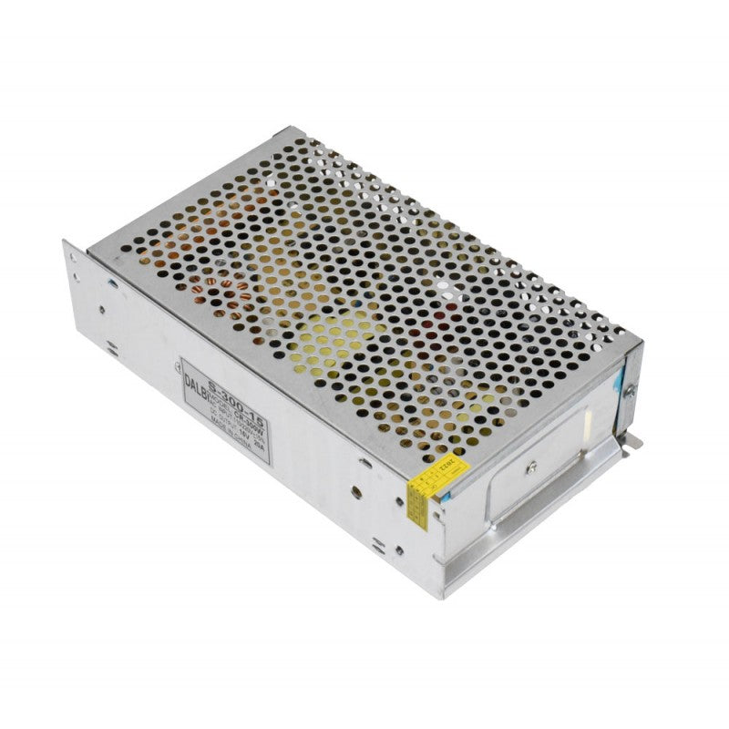 Slim Power Supply, Metal Casing, Indoor, 15V, 300W, 20A