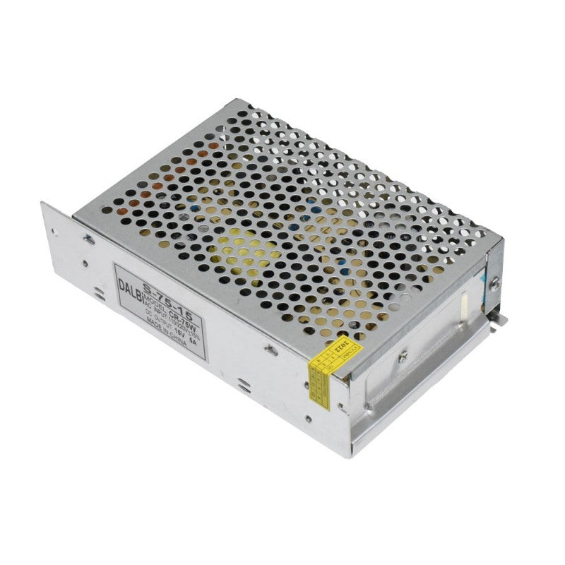 Power Supply Slim, Metal Casing, Indoor, 15V, 75W, 5A