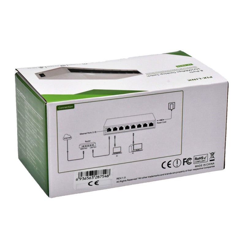 8-Port 10/100Mbps Pix-Link / LV-SV08 Switch