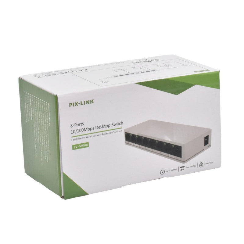 8-Port 10/100Mbps Pix-Link / LV-SV08 Switch