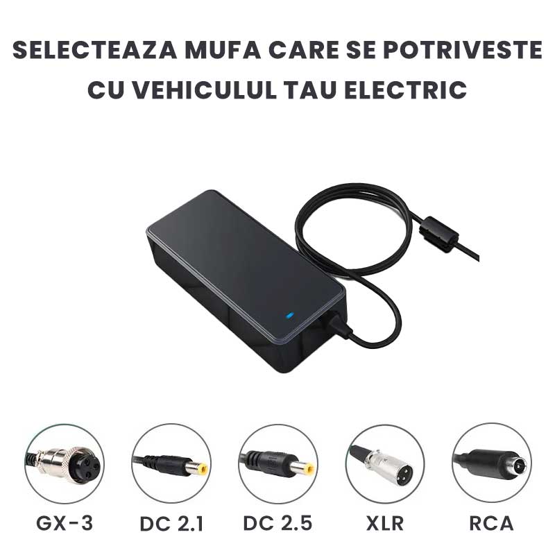 Smart Li-ion Scooter Charger 67.2V - 2Ah, ElectroAZ