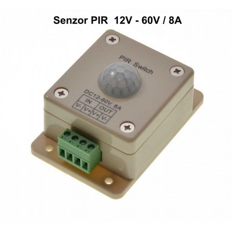 PIR Sensor 12V-60V / 8A with 140˚ Range