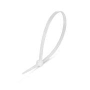Set of 100 Plastic Cable Ties, 2.5mm x 150mm, White