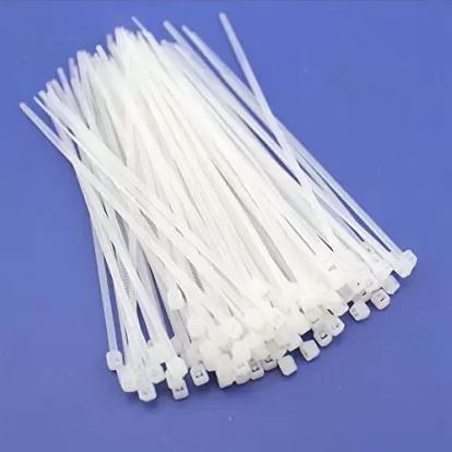 Set 50 x Plastic Cable Ties, 9mm x 500mm, White