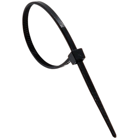 Set of 100 Plastic Cable Ties, 4.8mm x 300mm, Black
