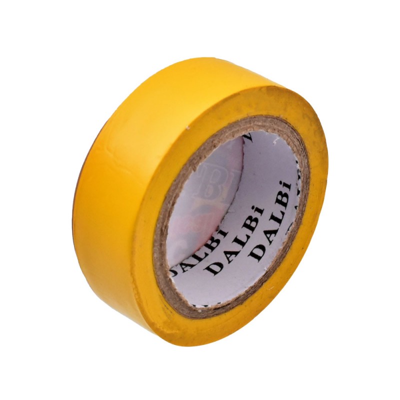Set of 10x Flame Retardant Electrical Tape, PVC, 19mm Width, 10m Length per Roll, Yellow