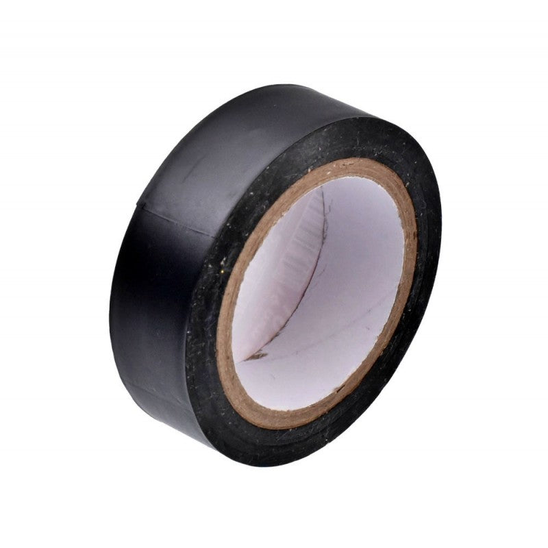 Set of 10x Flame-Retardant Electrical Tape, PVC, 19mm Width, 10m Length per Roll, Black