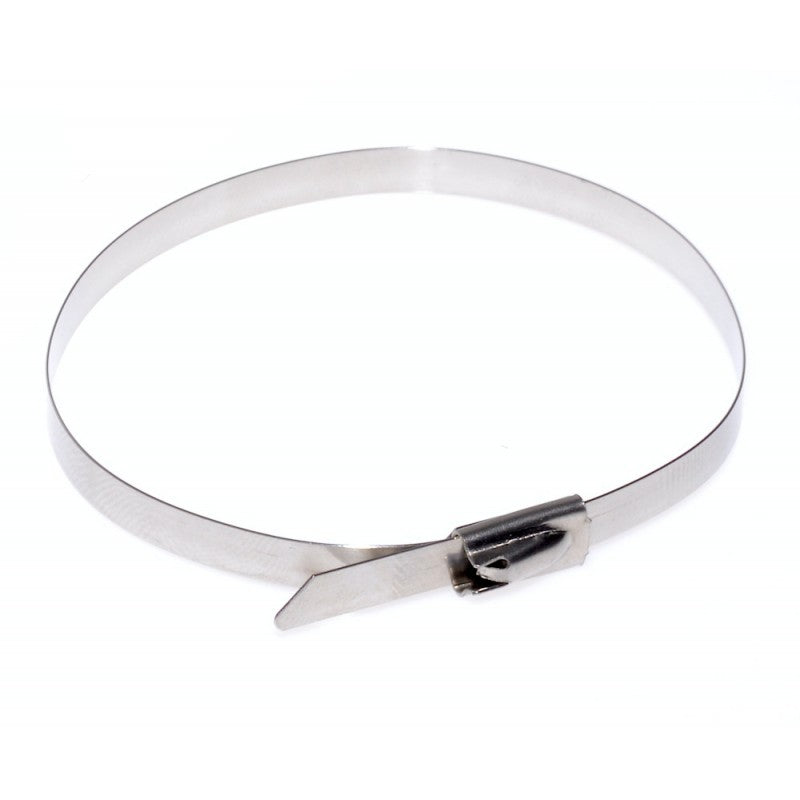 Set of 20 x Stainless Steel Cable Ties, 4.6 x 250mm, Grey