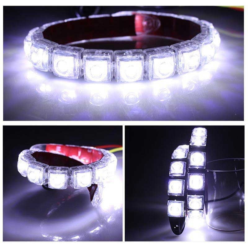 Flexible Universal LED DRL Car Lights Set, 2 X 14, 12V - 14W