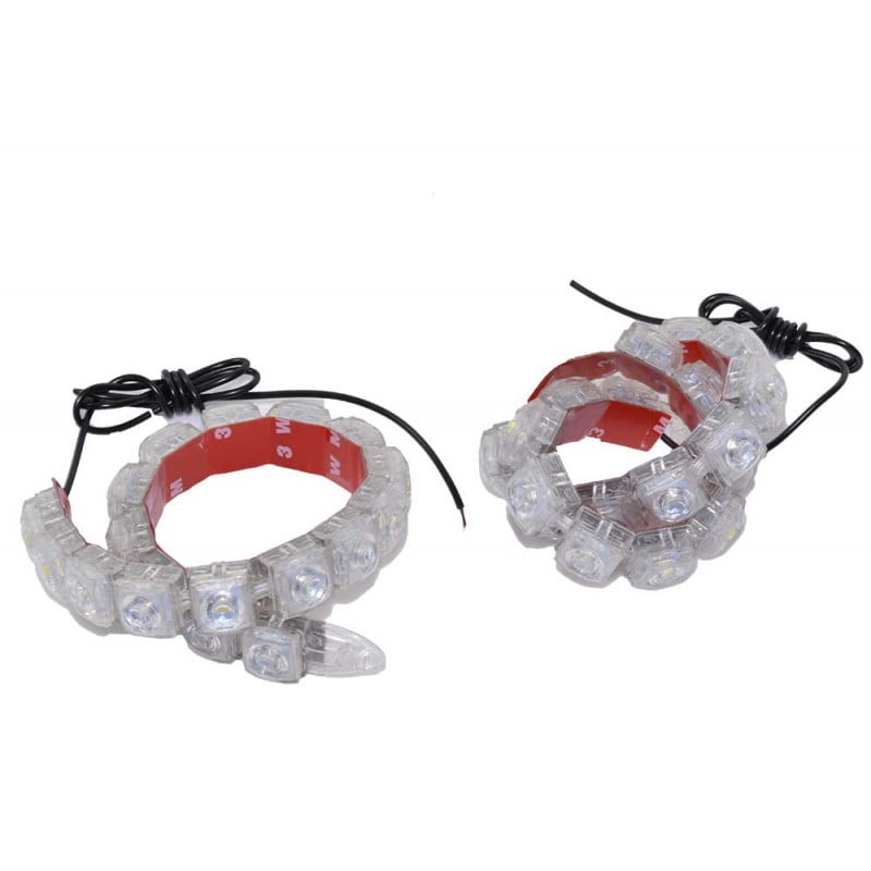 Universal Flexible LED DRL Car Light Set, 2 X 16, 12V - 16W