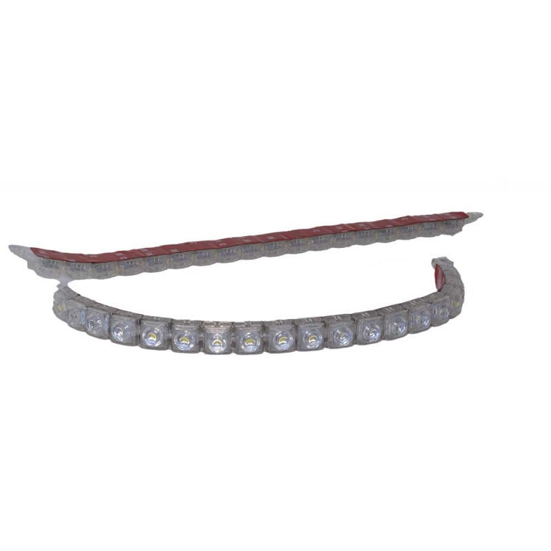 Flexible Universal LED DRL Car Light Set, 2 x 20 LEDs, 12V - 20W