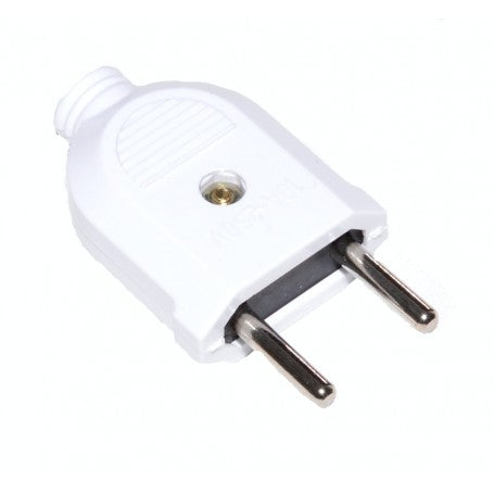 Flat EU Plug 10A-250V White