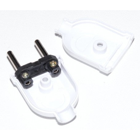 Flat EU Plug 10A-250V White