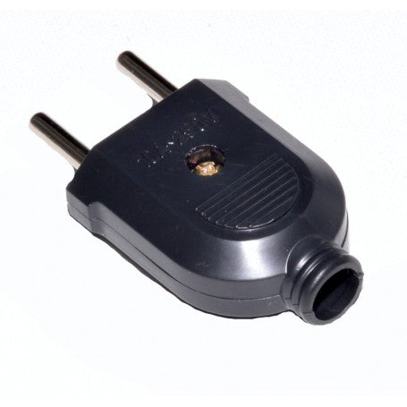EU Flat Plug 10A-250V Black