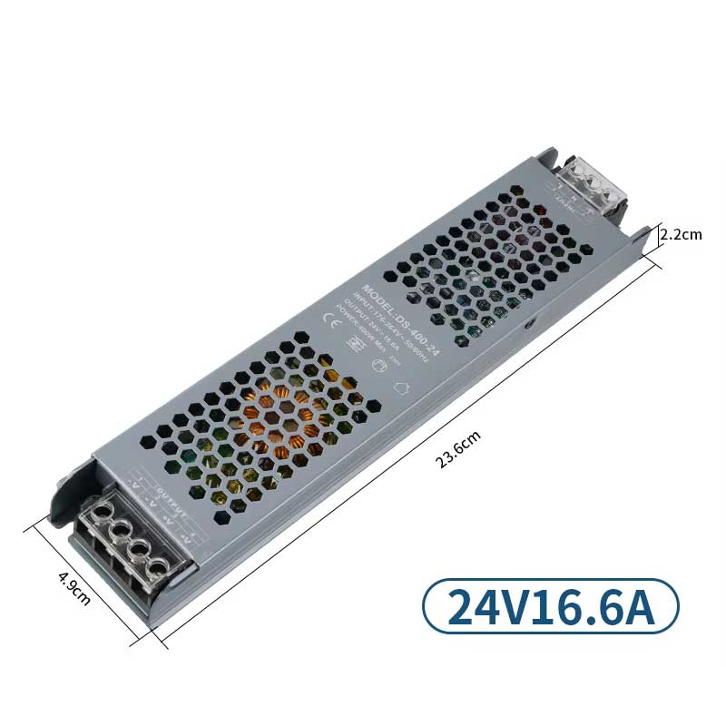 Premium Power Supply, 24V, 16.6A, 400W Power, ElectroAZ