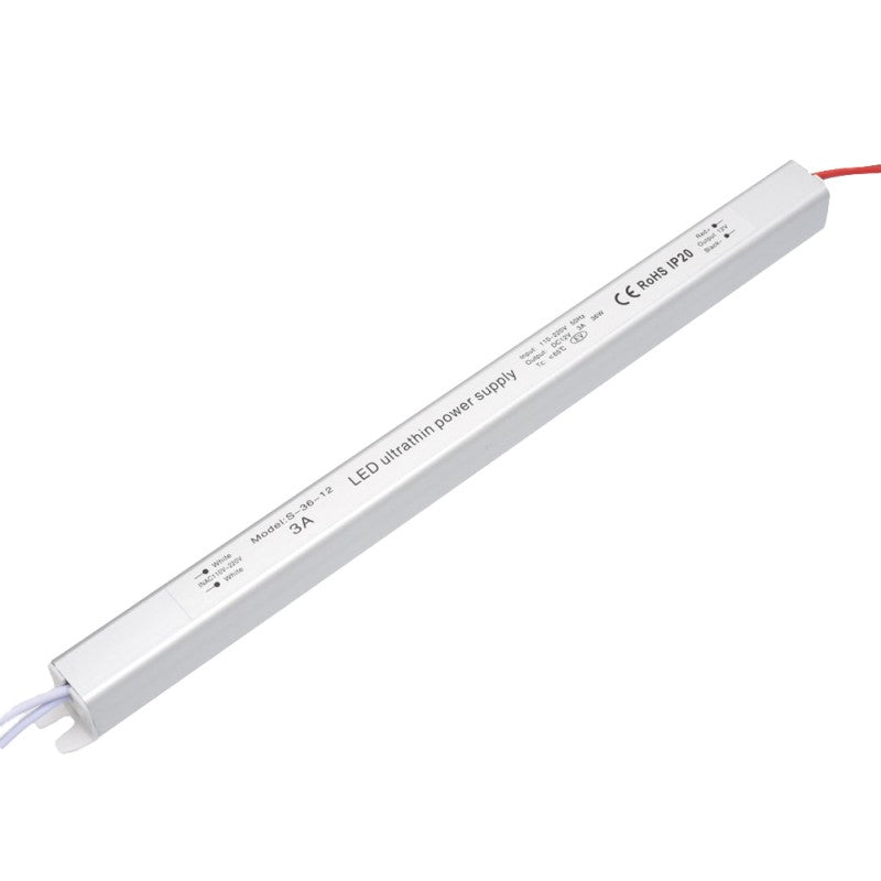 Power Supply, Ultra Slim, Indoor, 12V, 36W, 3A