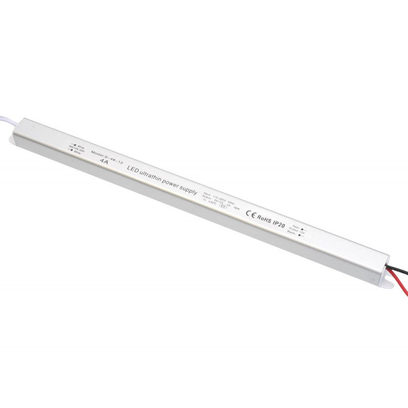 Power Supply, Ultra Slim, Indoor, 12V, 48W, 4A