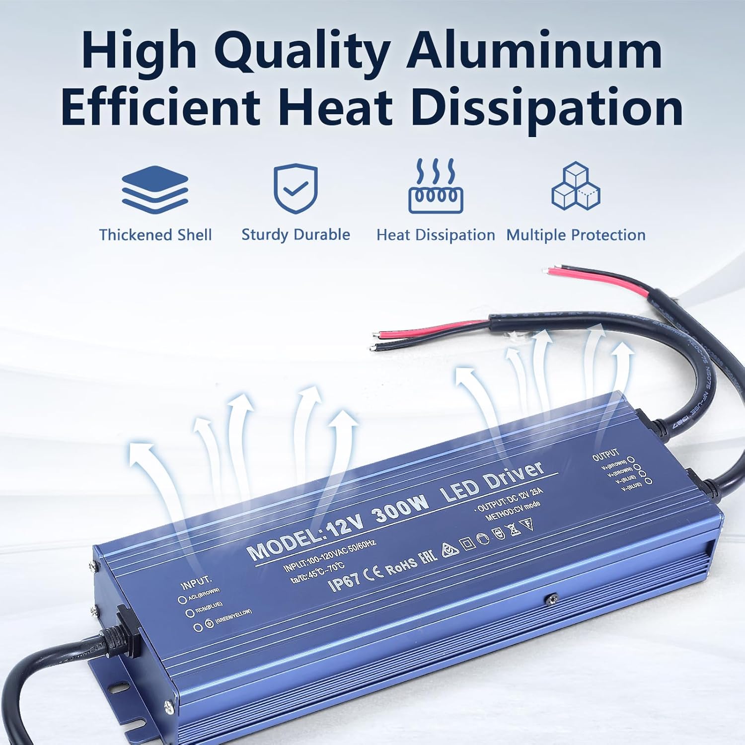 Outdoor Power Supply IP67, 24V 6.25A - 150W, ElectroAZ
