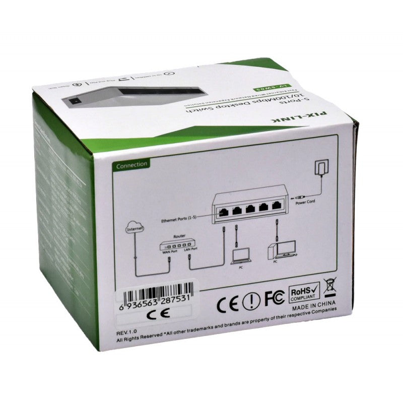 5-Port 10/100Mbps Switch Pix-Link / LV-SV05