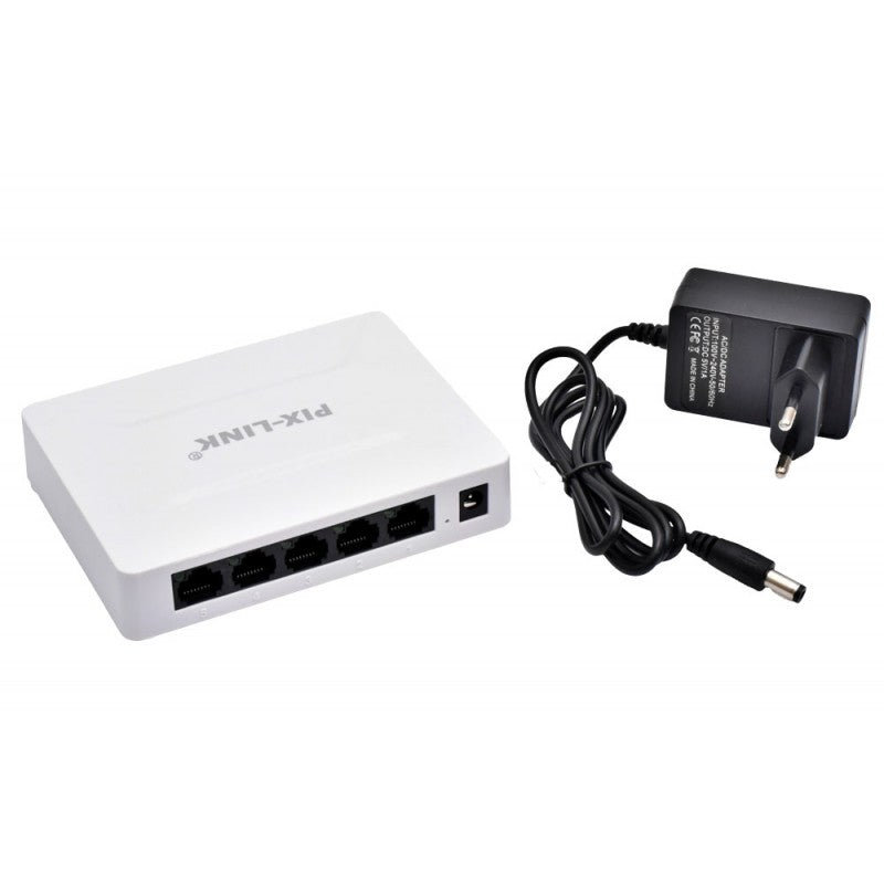 5-Port Gigabit 10/100/1000Mbps Switch Pix-Link GS05