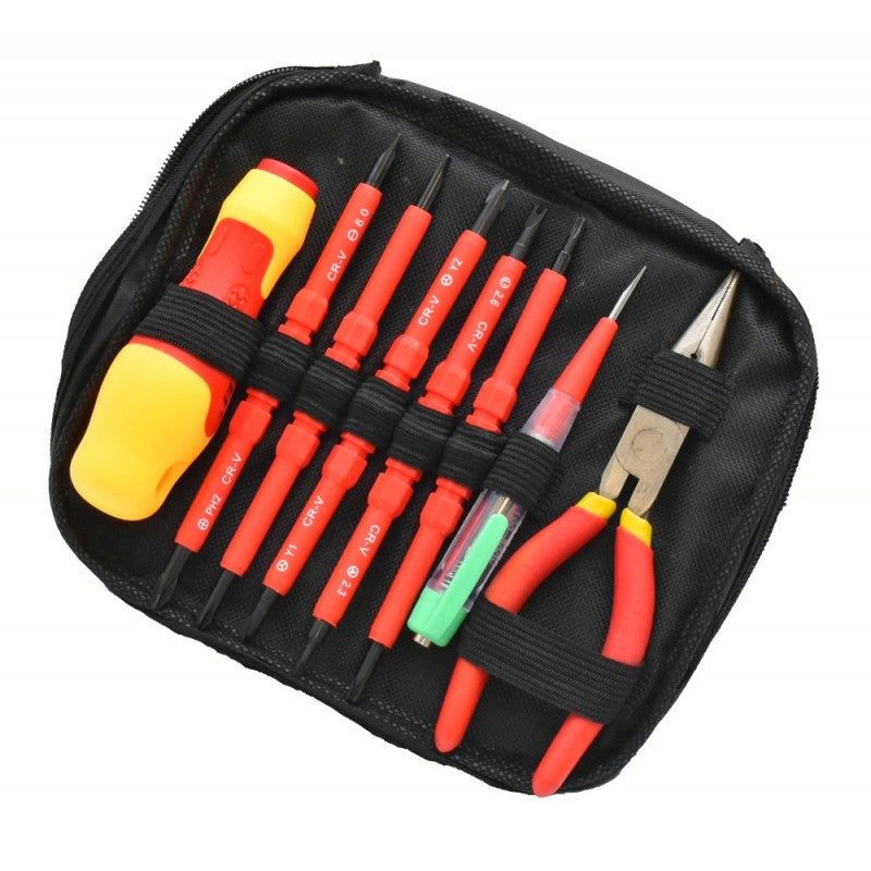 12-Piece Electrician's Tool Kit, Screwdrivers and Pliers NO-3035