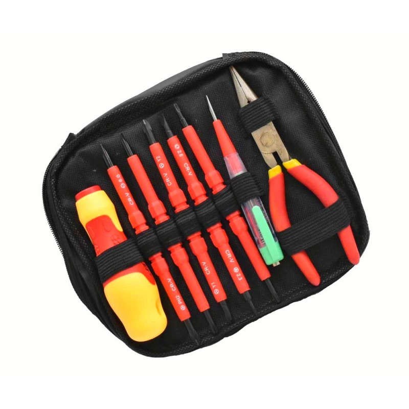12-Piece Electrician's Tool Kit, Screwdrivers and Pliers NO-3035