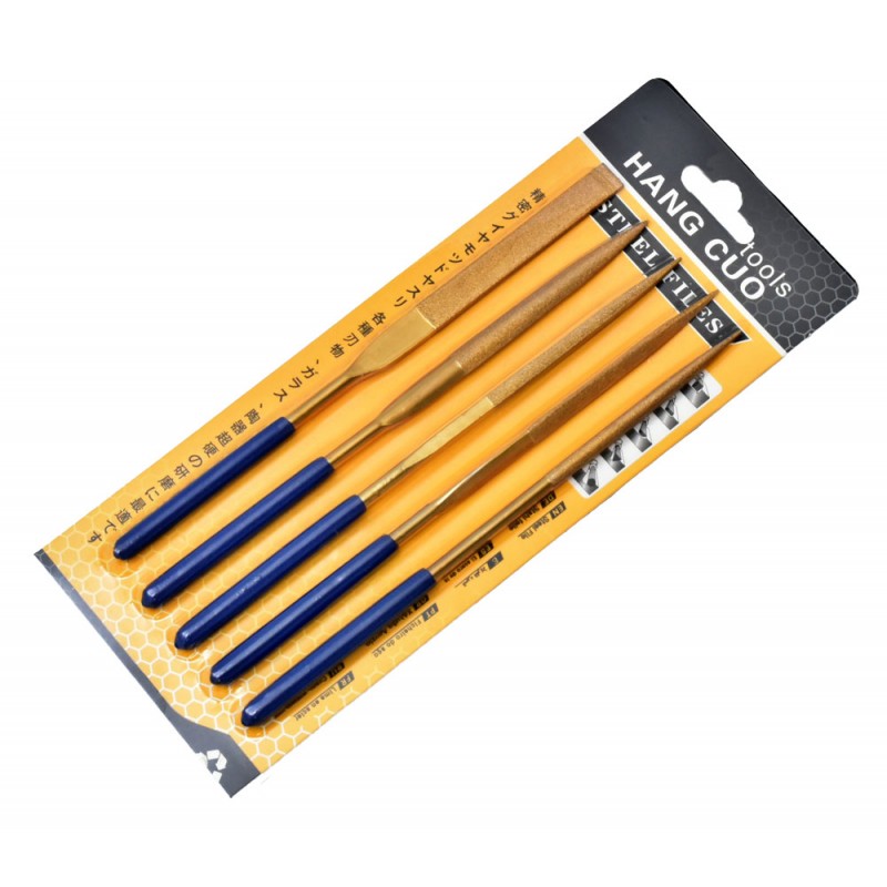 Set of 5 Fine Files 180mm - HC51805