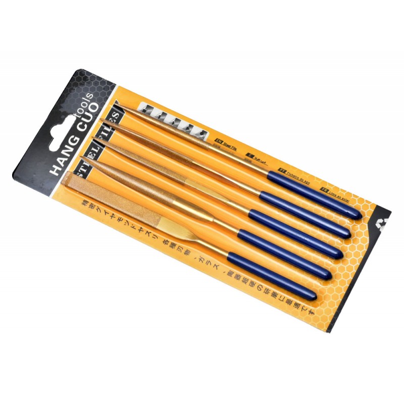 Set of 5 Fine Files 180mm - HC51805