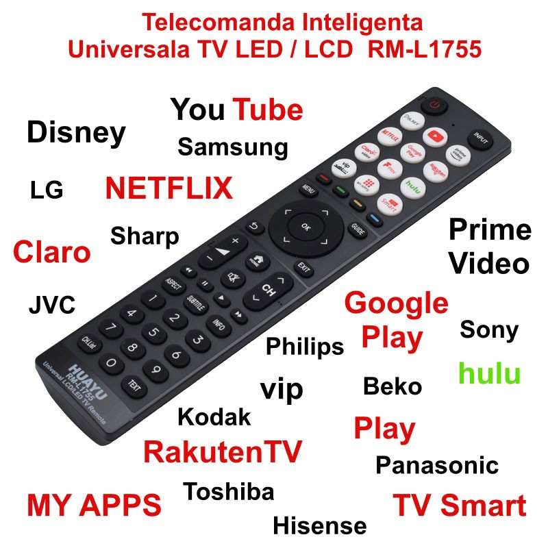 Universal Smart TV / LCD / LED Remote Control RM-L1755