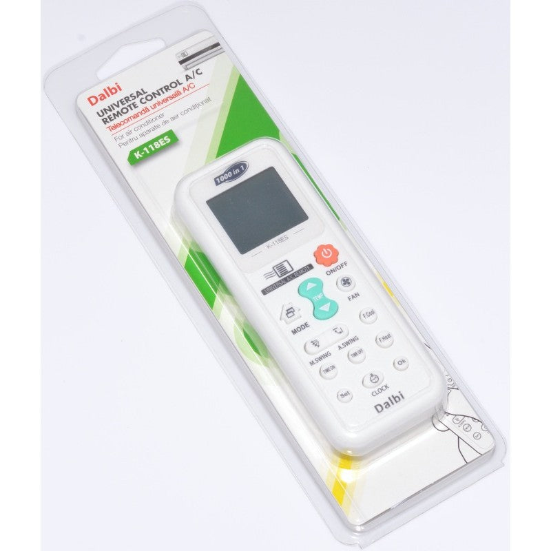Universal Remote Control for Air Conditioner, Dalbi, White