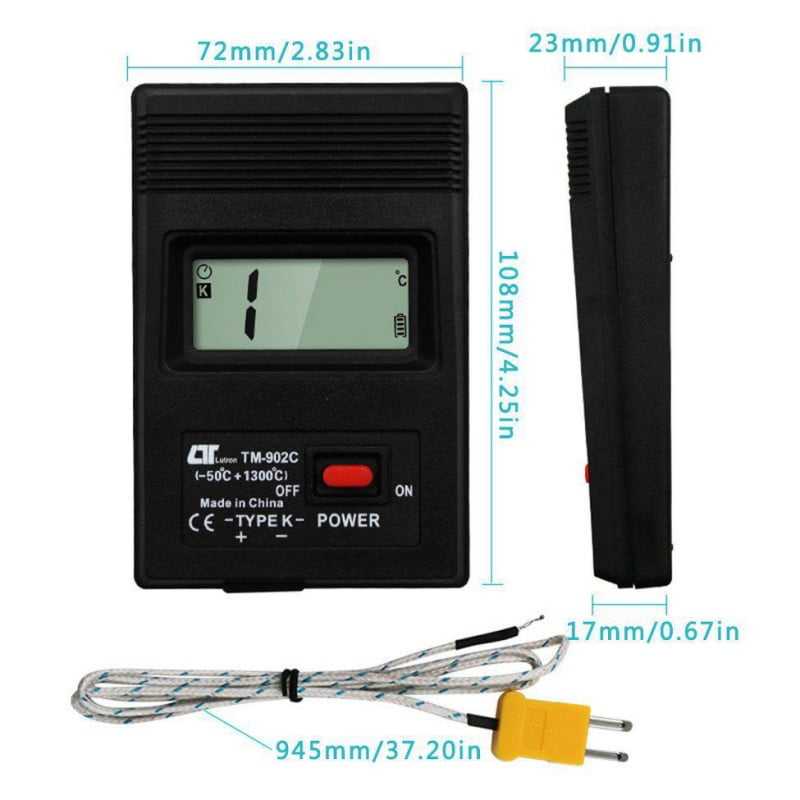 Thermometer TM-902C, -50°C to +1300°C