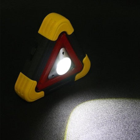 Warning Triangle for Car with Light, Battery + Solar Charging